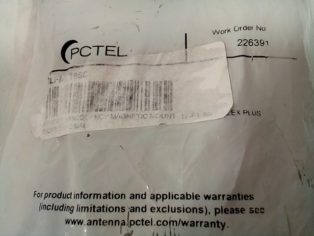 PCTEL GHZ Frequency Magnetic Mount Maxrad (Antenna Products Group)