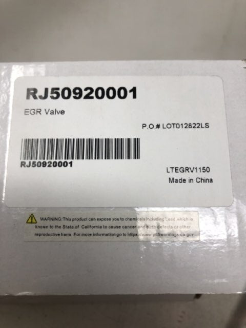 RJ50920001 EGR Valve