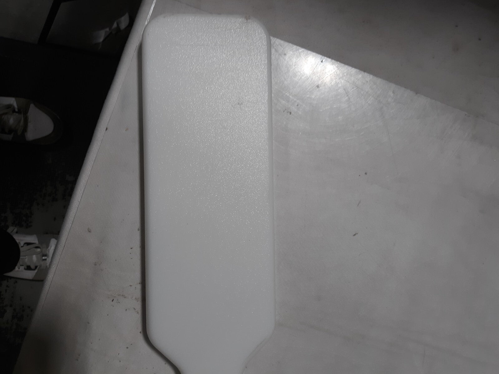 White HDPE Mixing Paddle Food Grade 46" Long Handle Stirrer