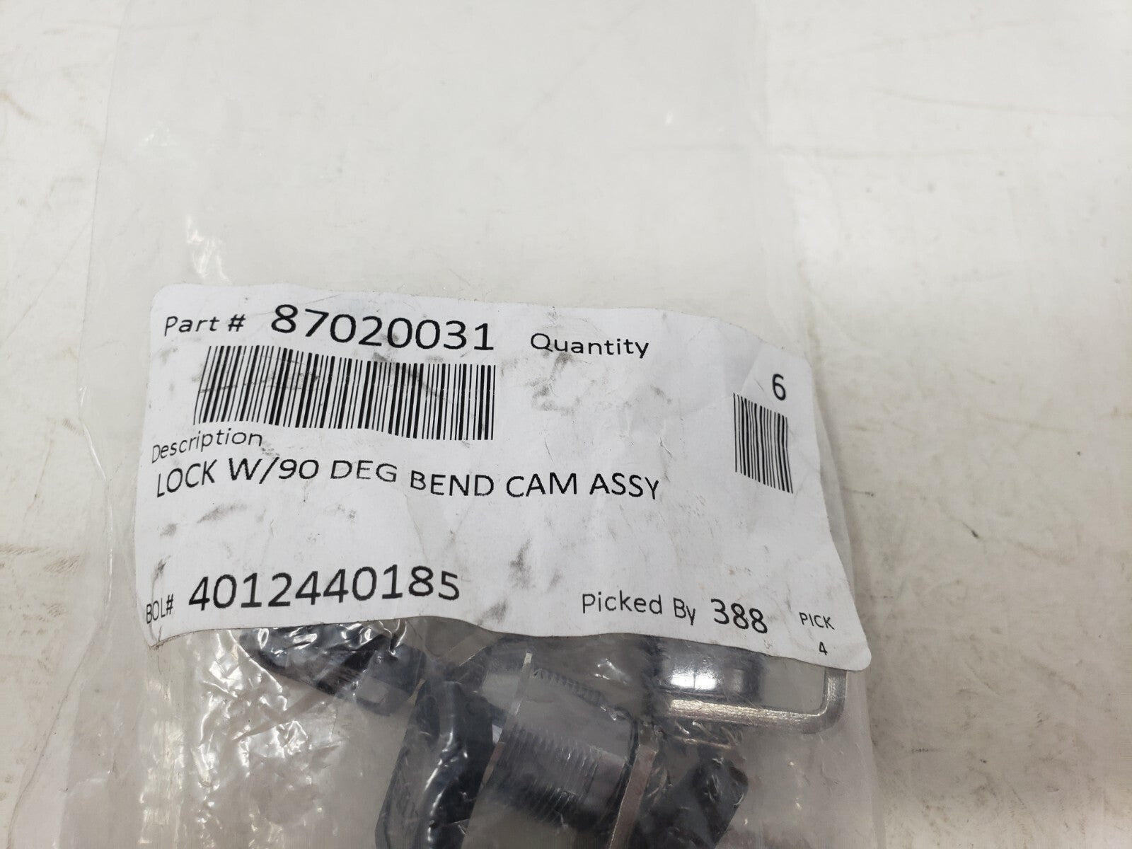 Lock with 90 degree Keyed Different Lock w/ Master Key