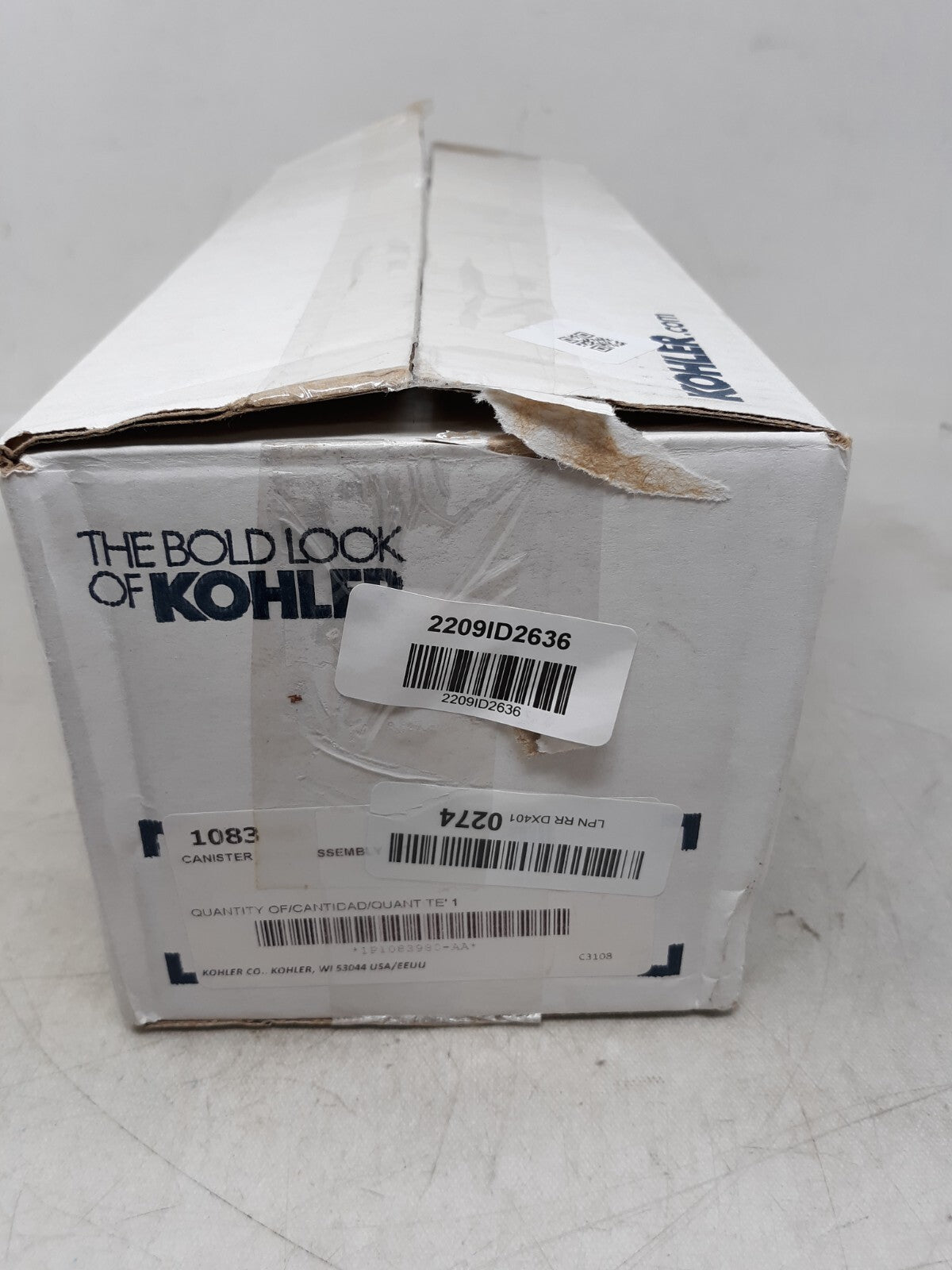 Kohler 1083980 Canister Valve Assembly Replacement Kit
