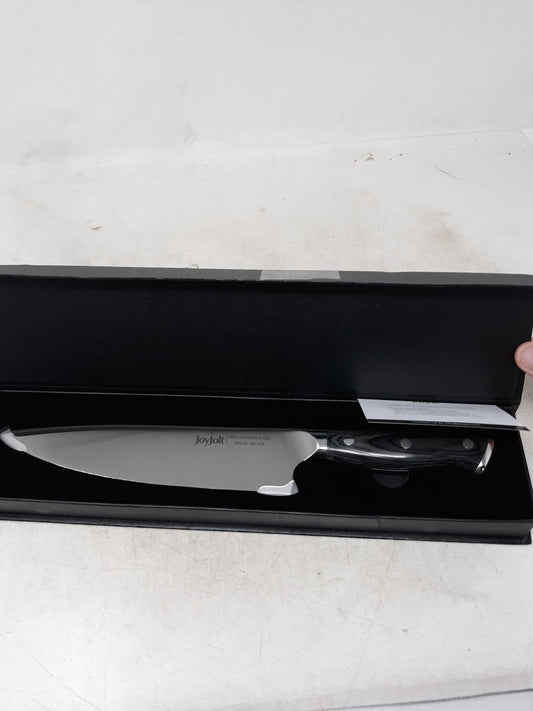 JoyJolt 8-in Chef Knife High Carbon Steel Kitchen Knife