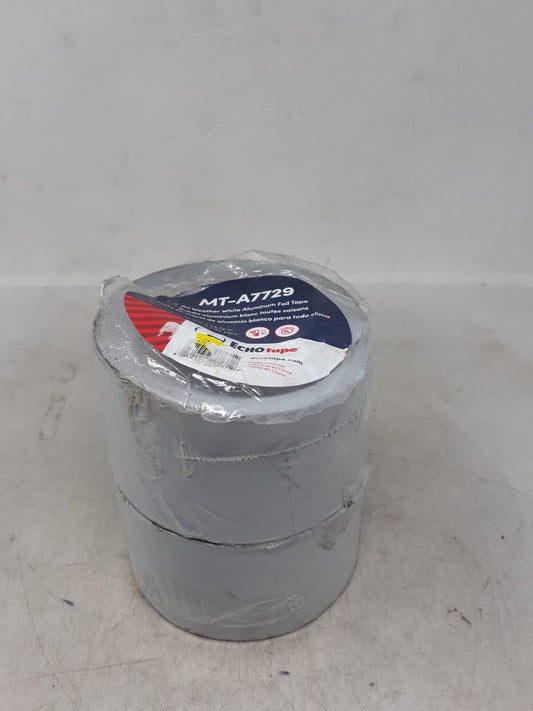 Lot of 2 Echo Tape All Weather Aluminum Foil Tape 2.83" x 50 yds MT-A7772
