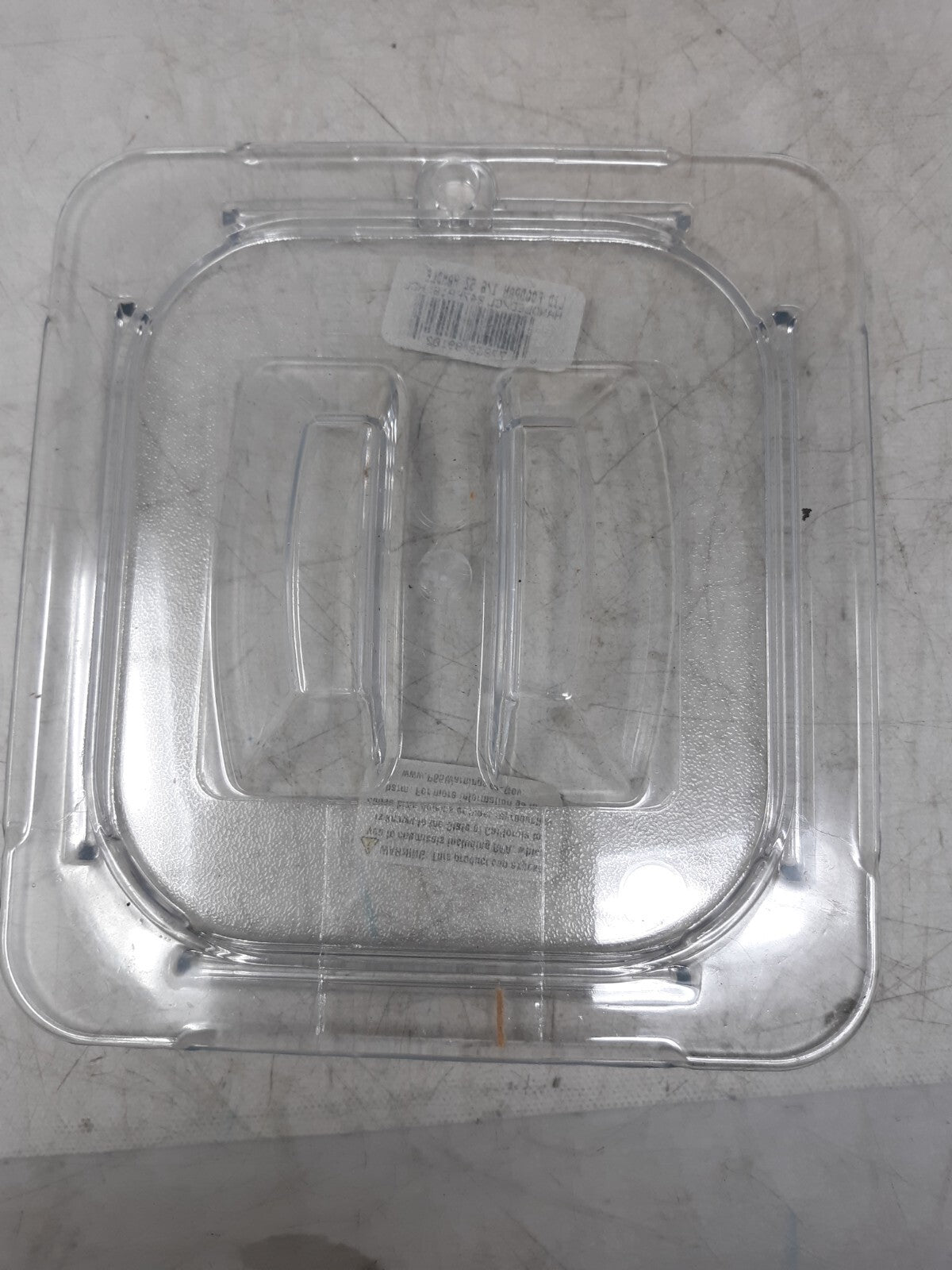 Vigor 247FP16HCL 1/6 Size Clear Food Pan Lid with Handle | Lot of 4