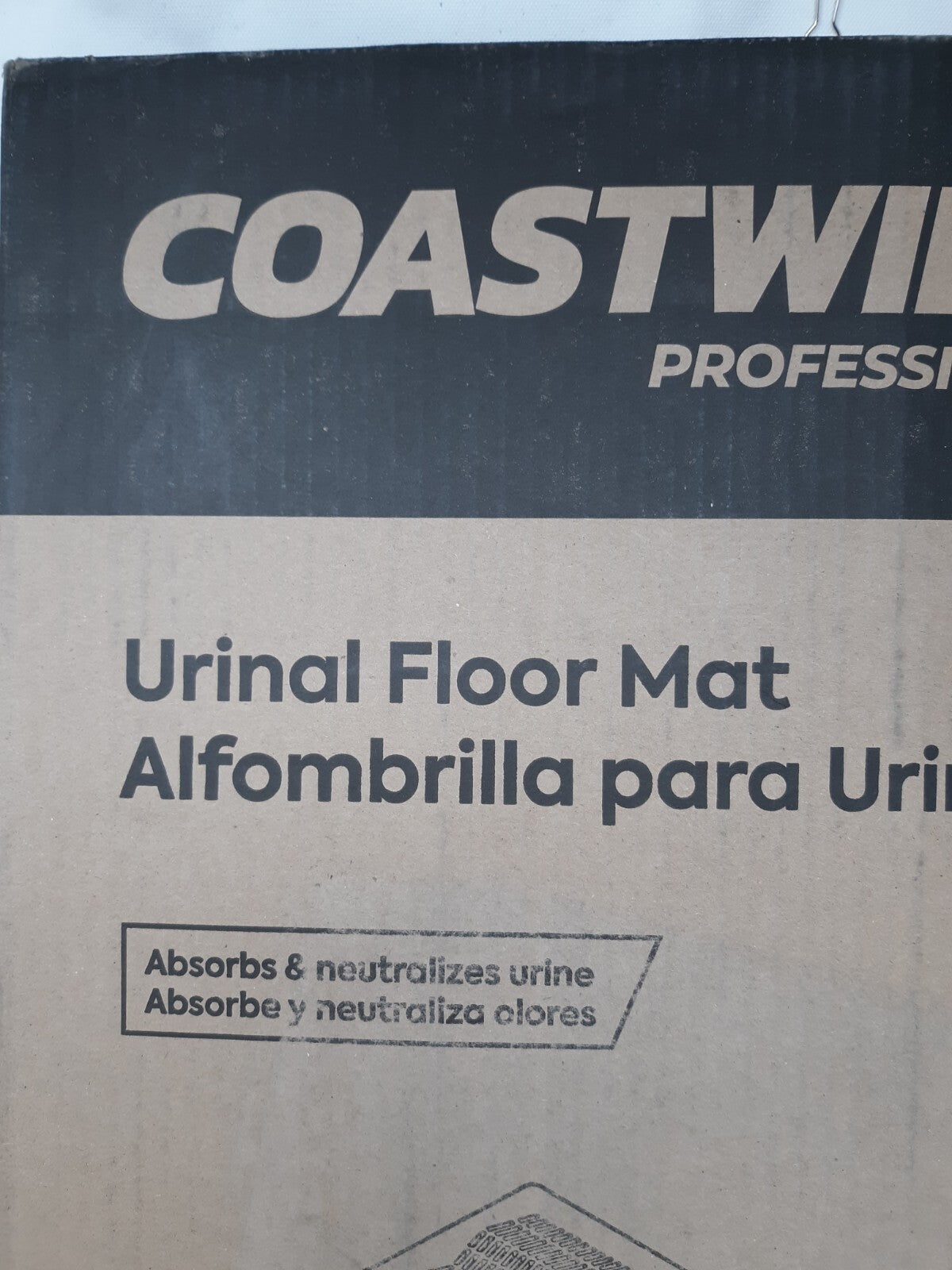 Coastwide Professional™ Urinal Floor Mat, FRESH SCENT 17.5" x 20.5", Black, 6/CT