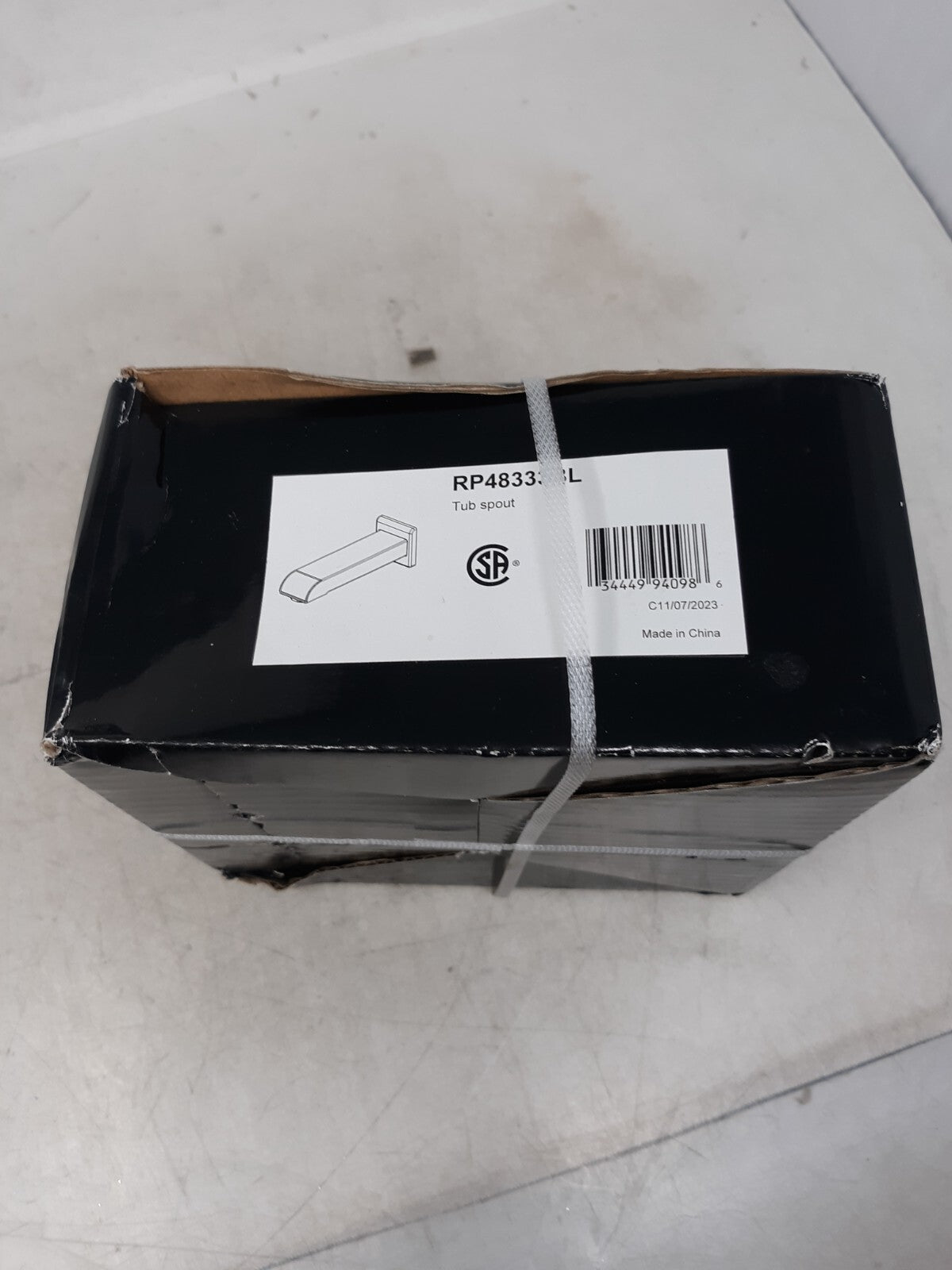 Delta RP48333 - 6-3/8" Non-Diverter Tub Spout - Stainless steel