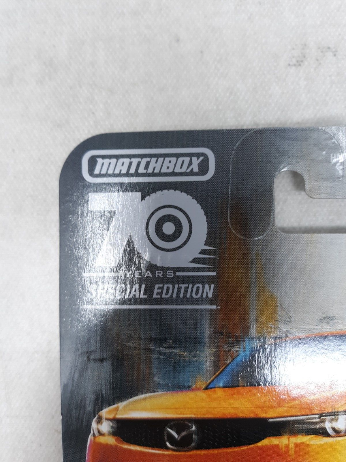 Matchbox Moving Parts 70 Year Special Edition 2021 Mazda MX Orange & Blk