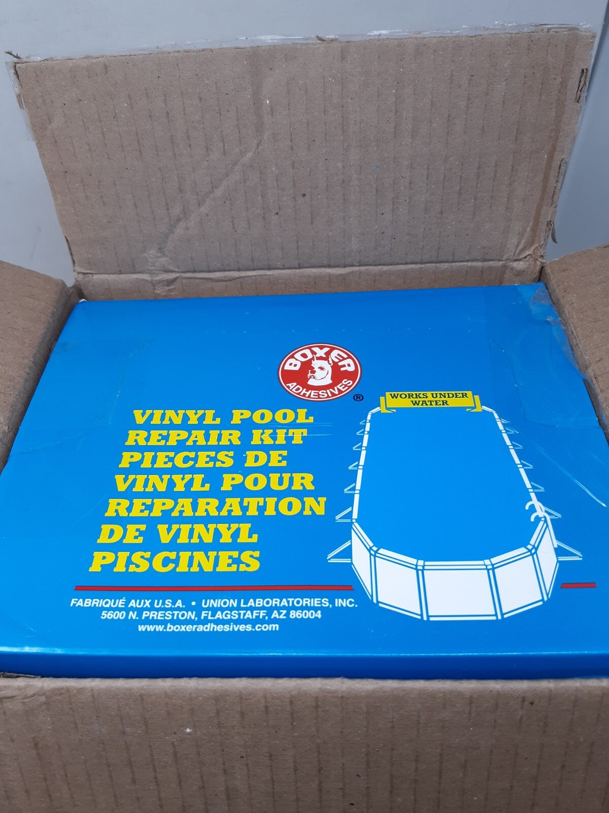 Case of 24 Boxer 859 Swimming Pool Vinyl Liner Underwater Patch Kit