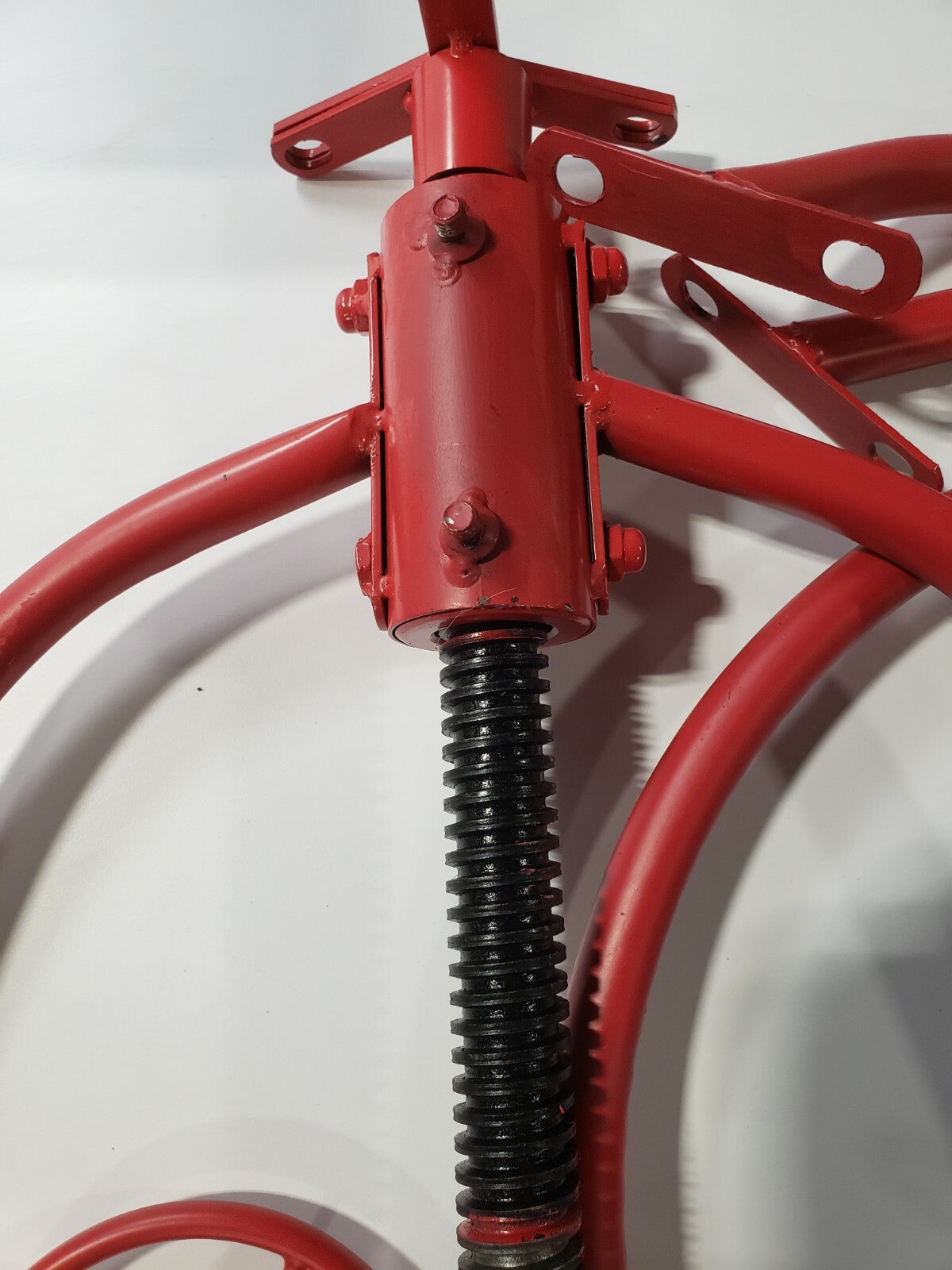 Tractor Seat Bar Stool - Cast Aluminum - RED