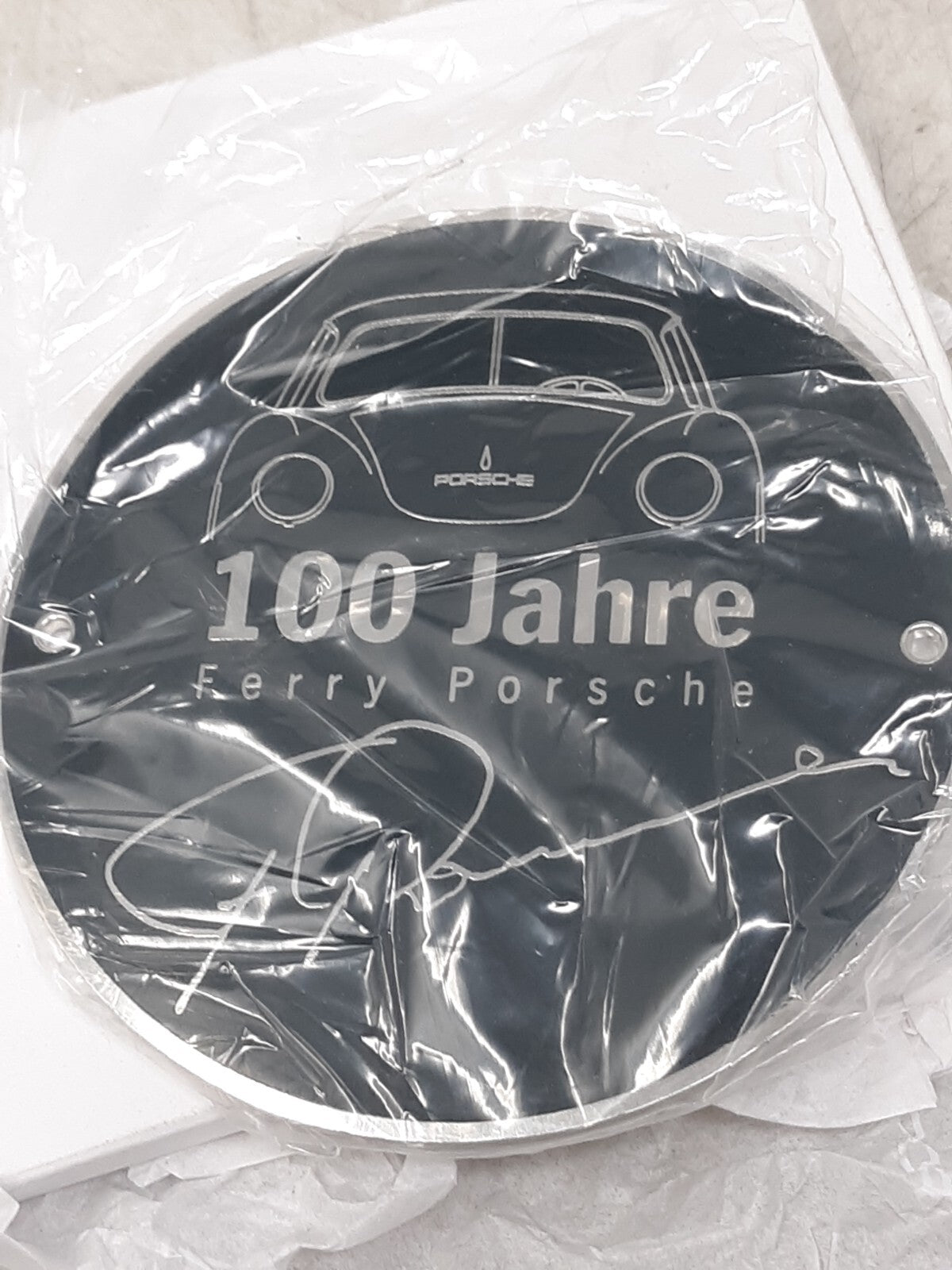 Porsche 100 Jahre Ferry Porsche Museum Plaque Limited Edition Metal Sign