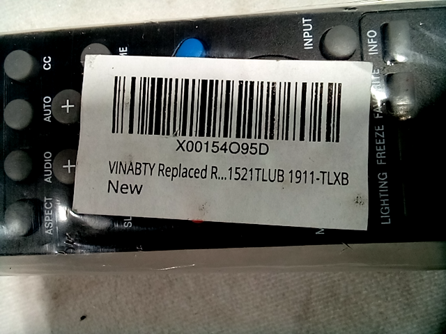 Polaroid Remote  Vinabty Replaced Remote 1521TLUB 1911-TLXB S0920298