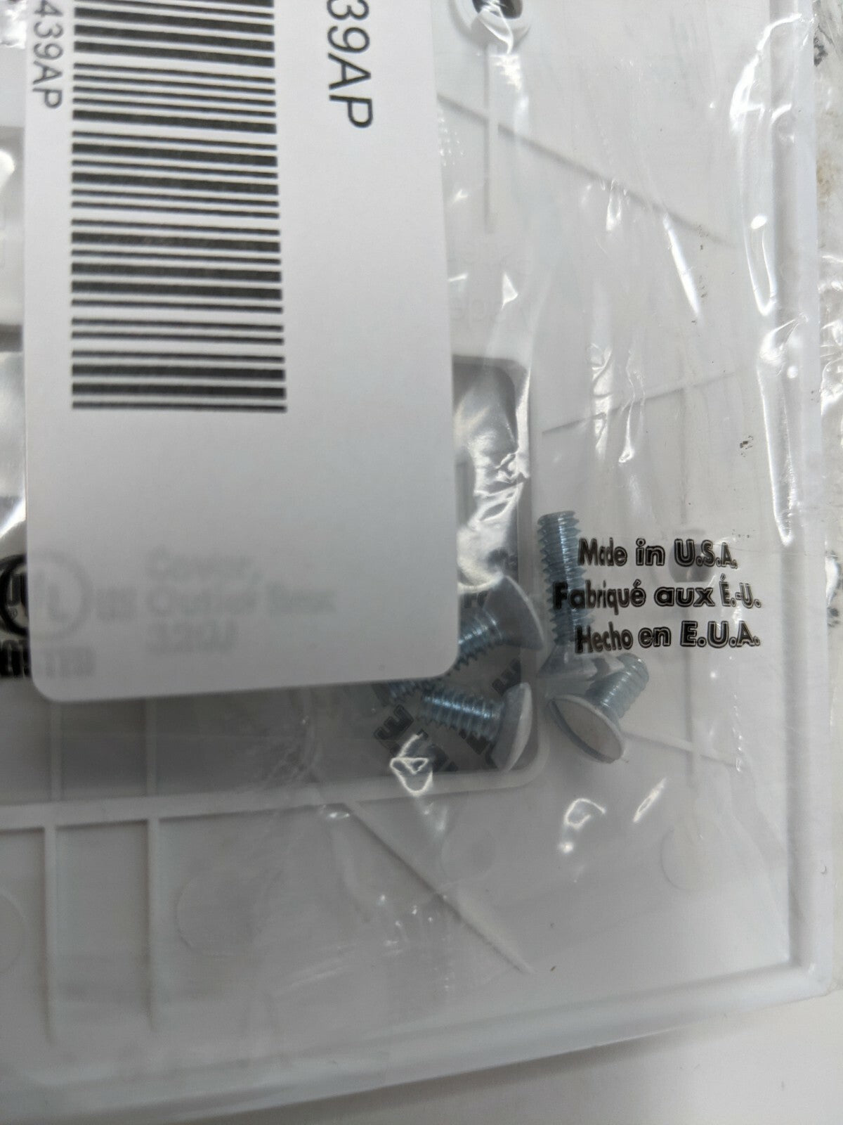 (LOT OF 2)Legrand P&S Trademaster White Unbreakable Cover TP126W