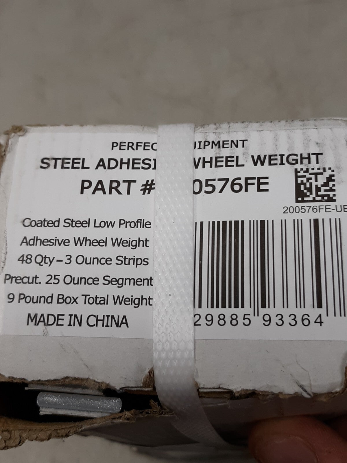 Perfect Equipment 200576FE Steel Adhesive Wheel Weights 3 oz Strips - 48 Qty