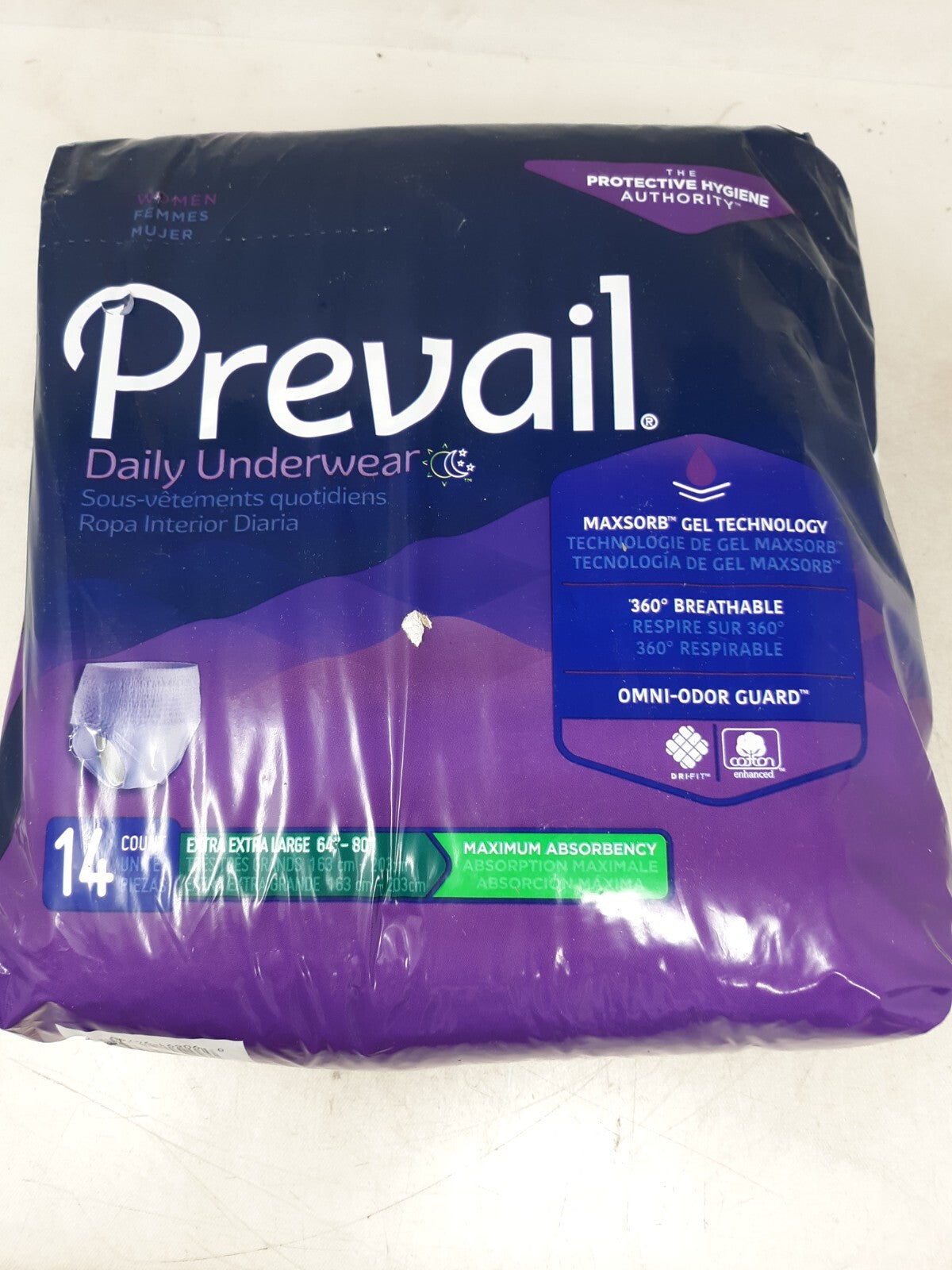 Prevail PWC-517 Size XXL Women's Underwear - Purple