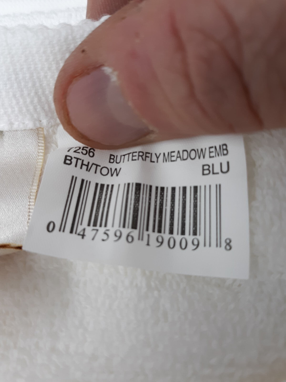 Lot of 3 Lenox Butterfly Meadow Bath Towel - Blue