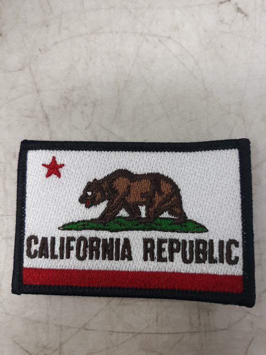 Lot of 50 California Republic Iron-On Patches 3x2" Embroidered State Flag USA
