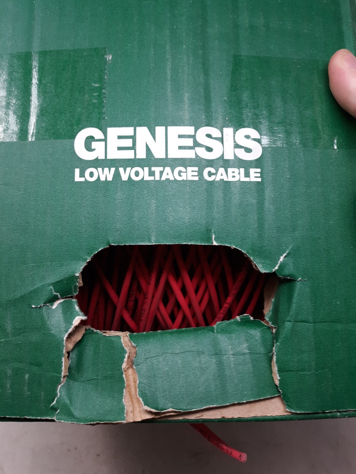 Genesis Series 18/2 Solid Control Low Voltage Cable Plenum 1000' Red 45061104