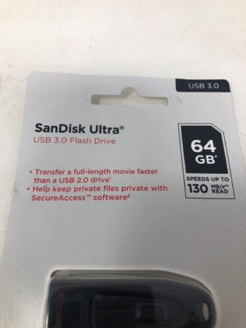 SanDisk Ultra 64GB USB 3.0 Flash Drive