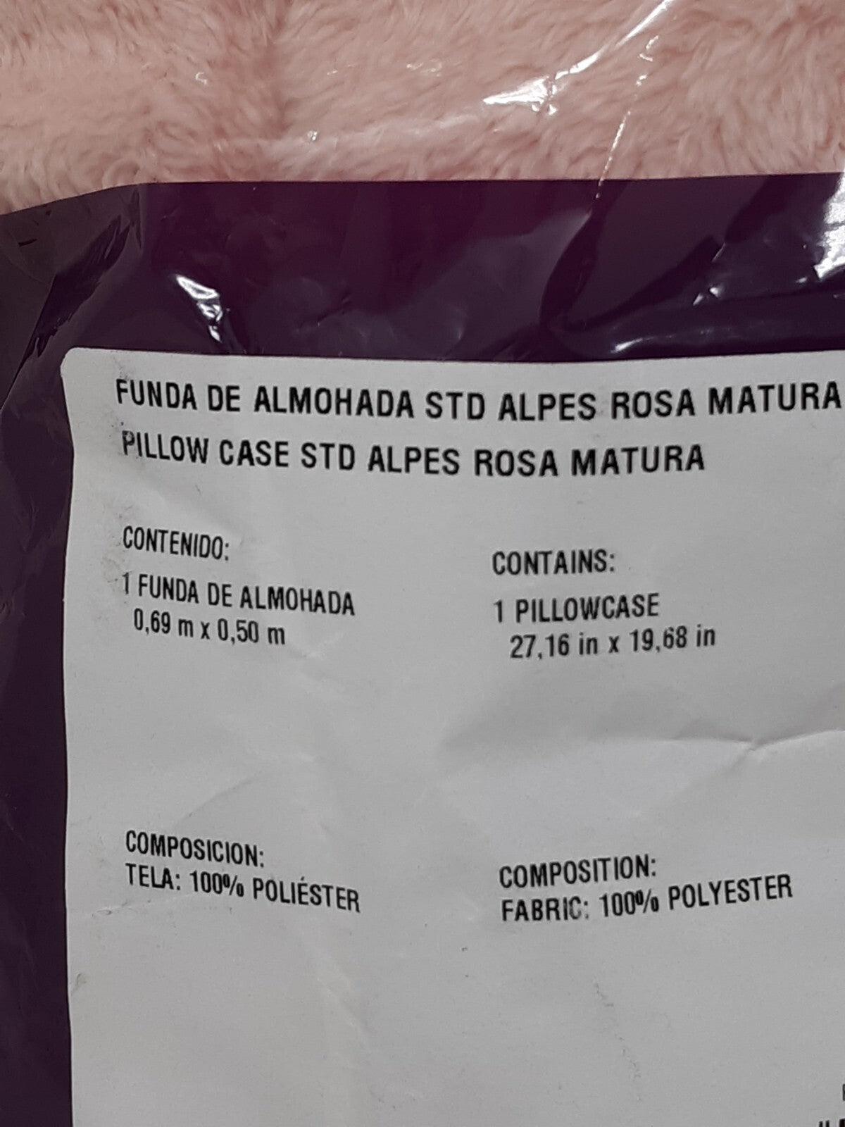 FUNDA DE ALMOHADA STD ALPES ROSA MATURA (Vianney 24)