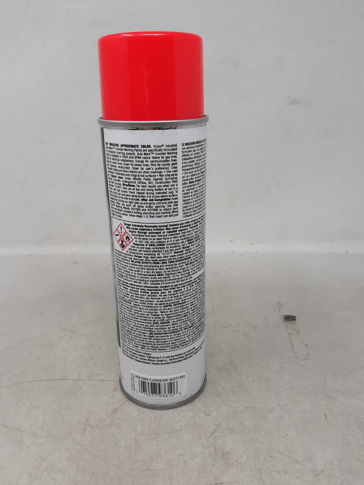 Krylon Industrial Quik-Mark Water-Based Inverted Marking Paint (RED)