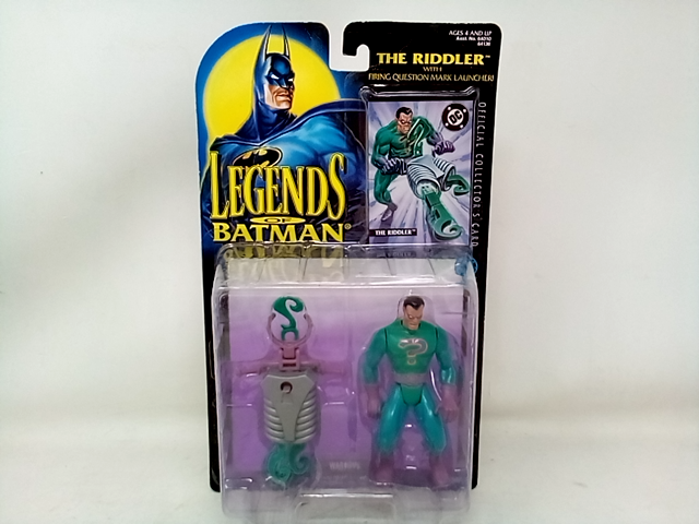1995 KENNER LEGENDS OF BATMAN SERIES THE RIDDLER 5" ACTION FIGURE