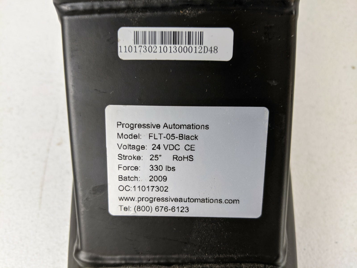Progressive Automations Model: FLT-05-Black Adjustable Desk Leg Column, Leg Only