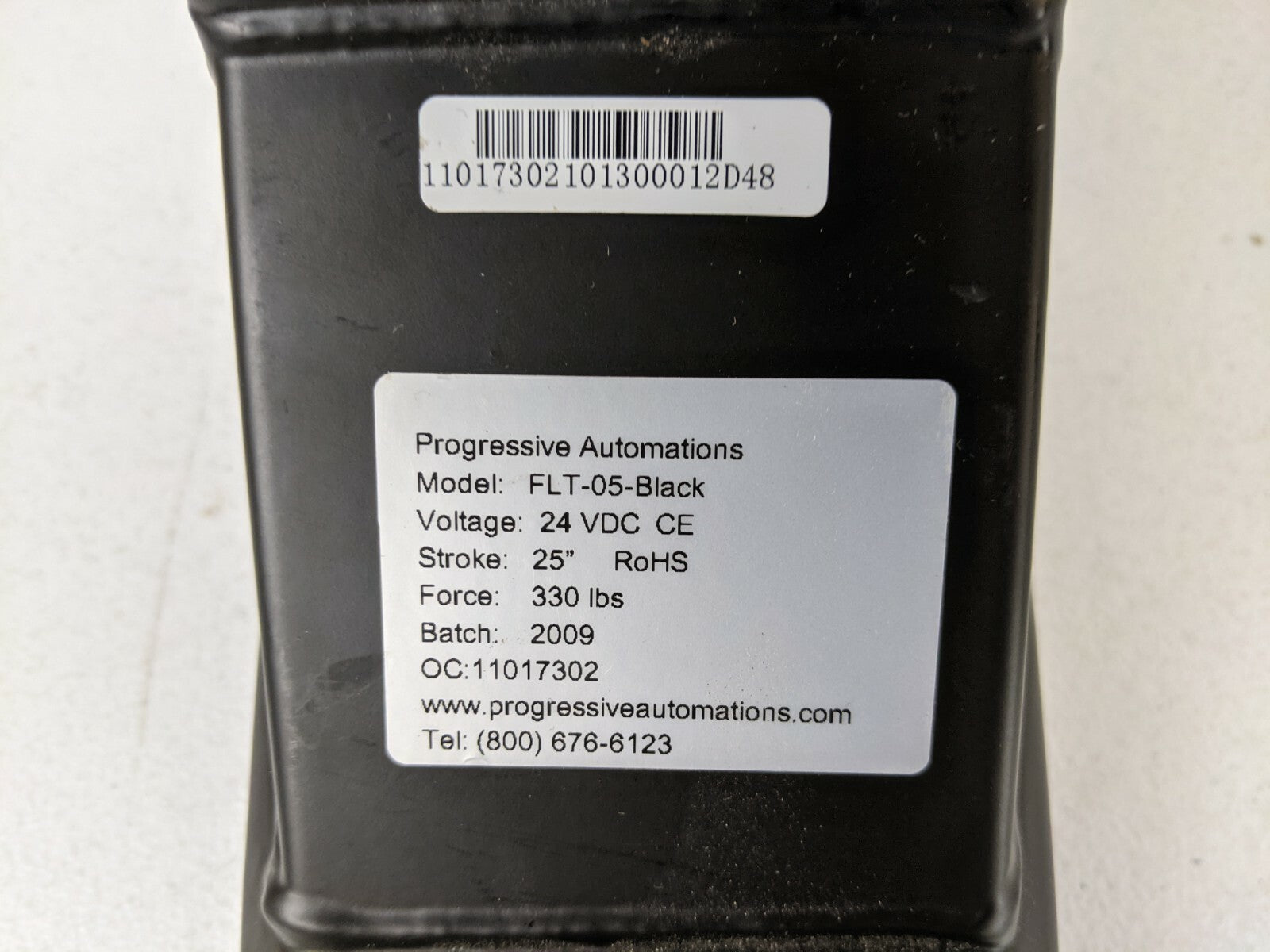 Progressive Automations Model: FLT-05-Black Adjustable Desk Leg Column, Leg Only