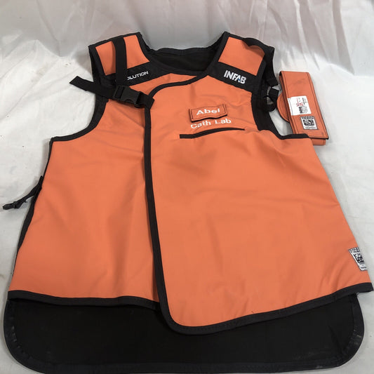 Infab Revolution Lumbar Vest & Skirt Lead Apron, Orange & Black - MODEL L103VM-M