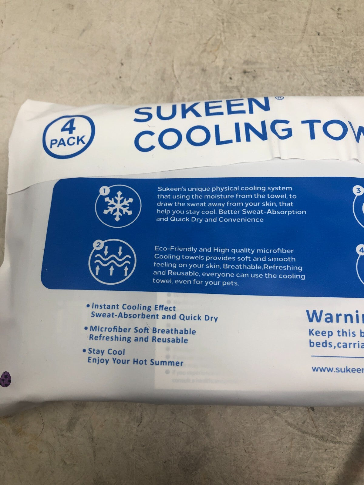 Cooling Towel Sukeen 6 Pack 40"x12" Ice Towel Soft Breathable Chilly Towel