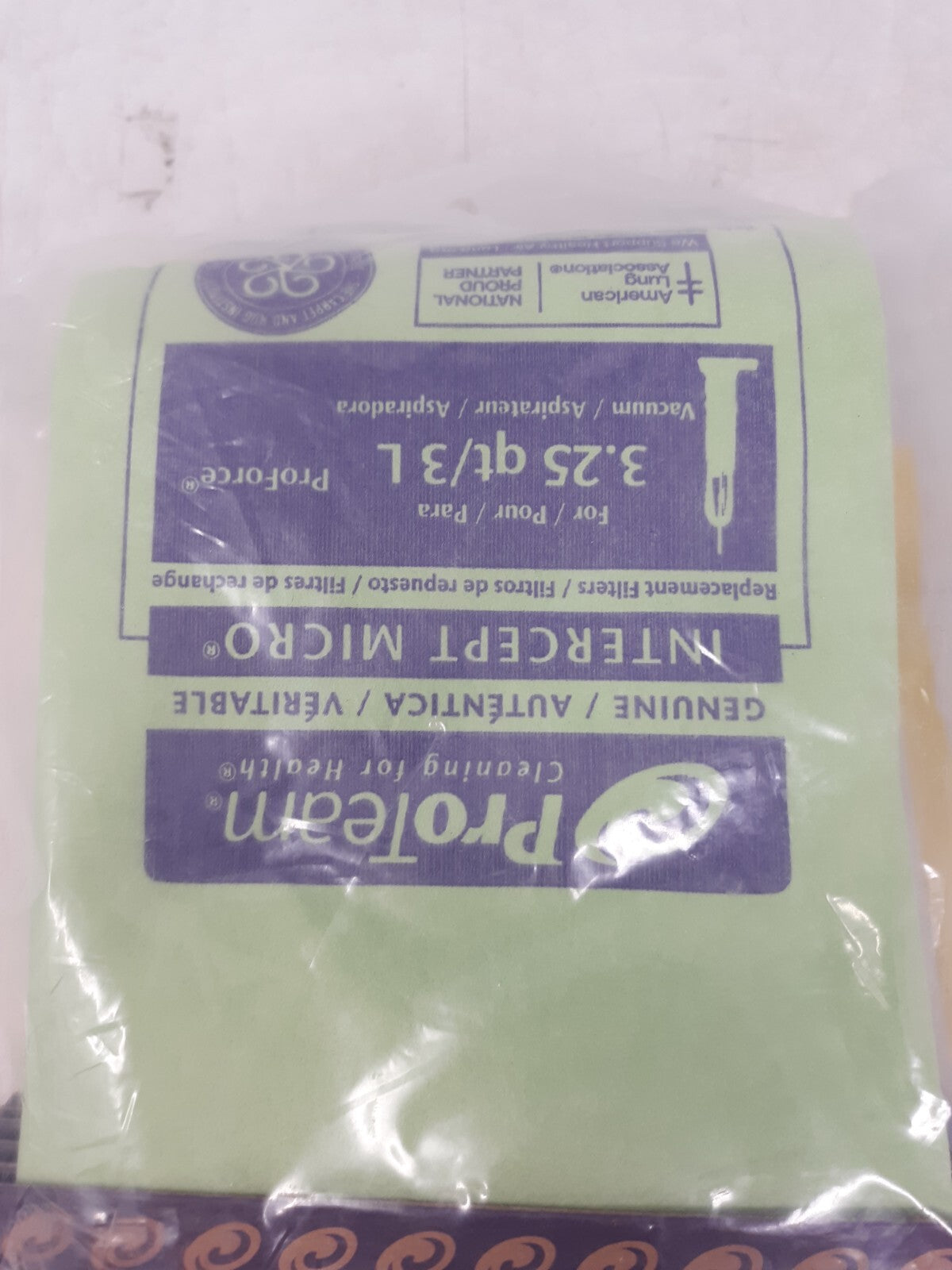 ProTeam 103483 Intercept Micro Filter Bags 3.25 Qt 10-Pack for ProForce Upright
