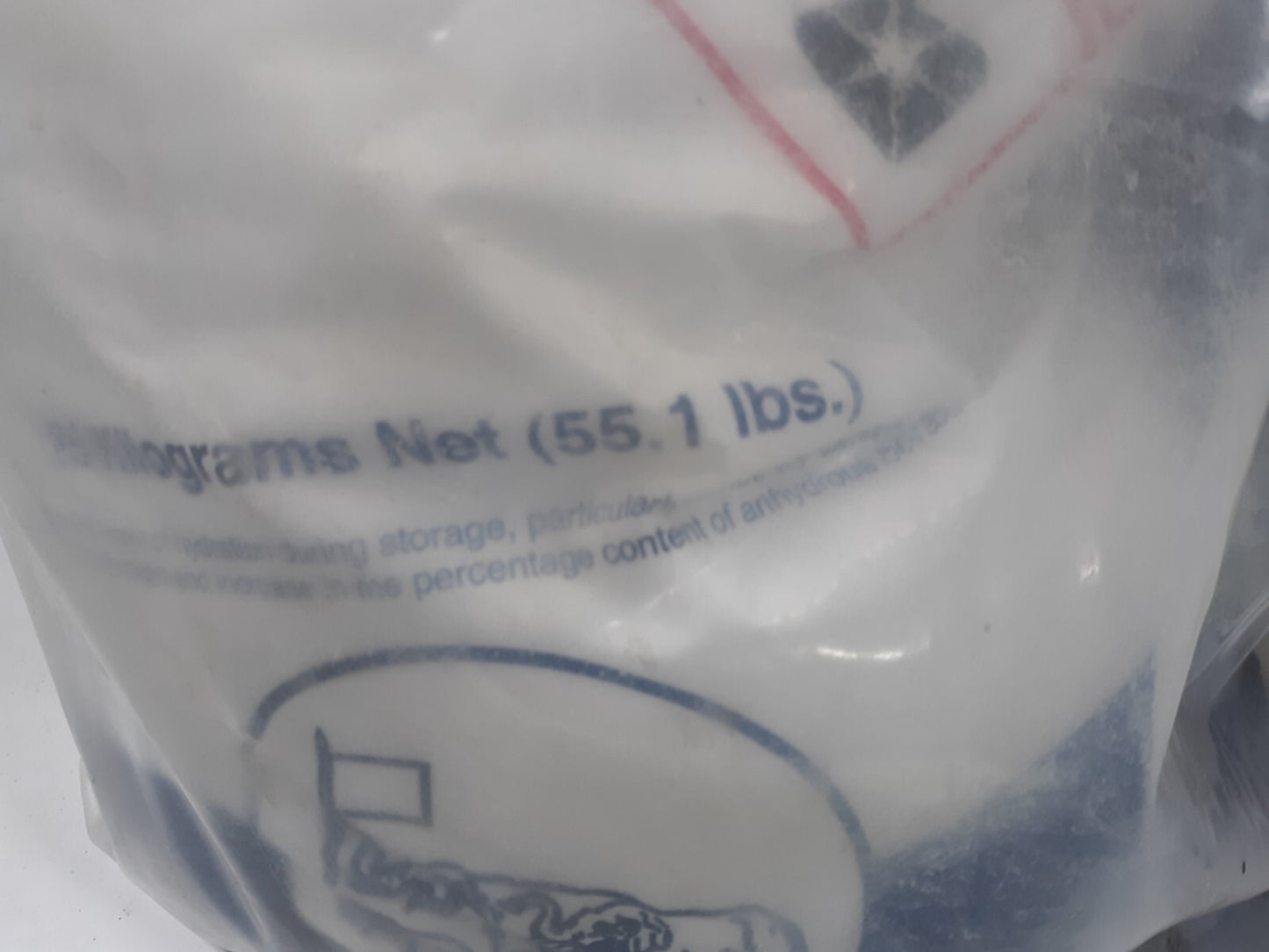 Three Elephant Borax powder bag, crystal granulated 55 lb