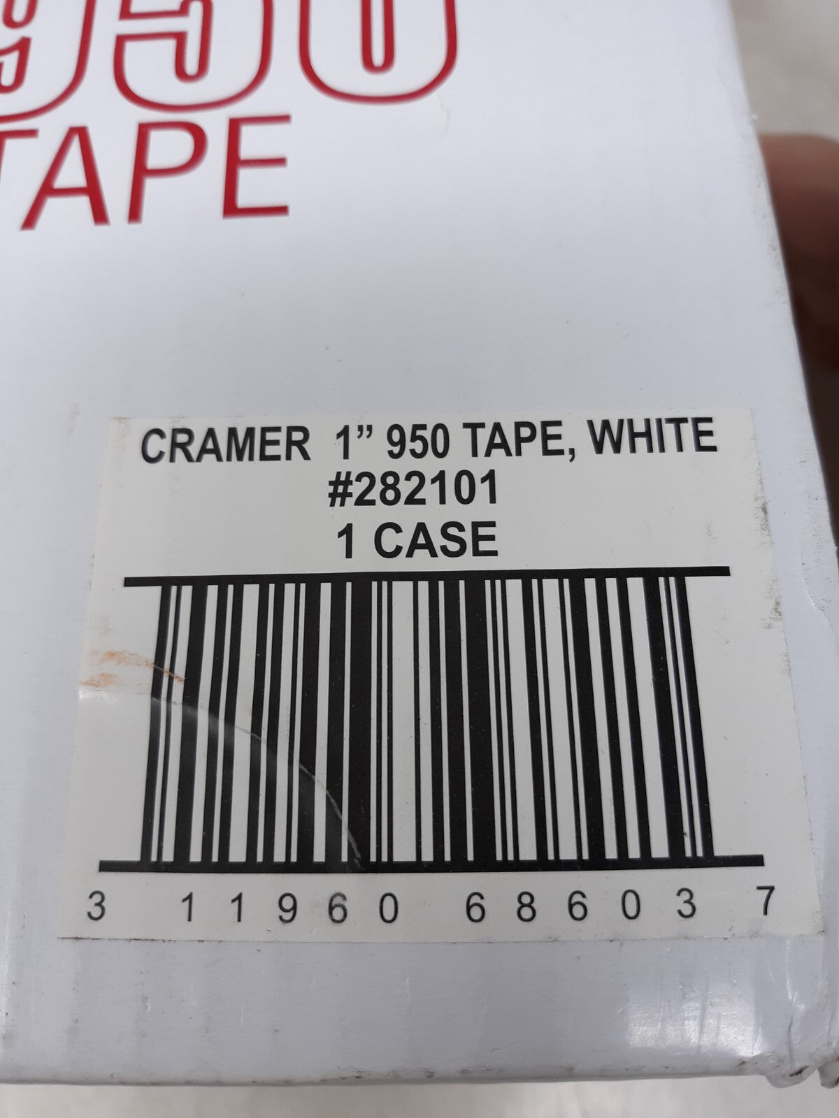 MM Cramer 950 Porous Athletic Tape, 48/case is 1" x 15 yds
