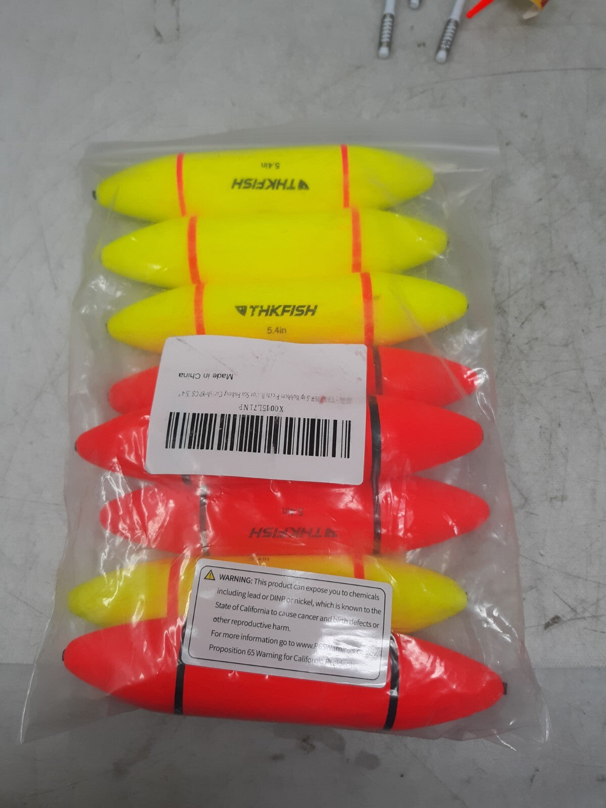 THKFISH Slip Bobbers 5.4in Foam Floats for Catfish Sea Fishing 8 Pack