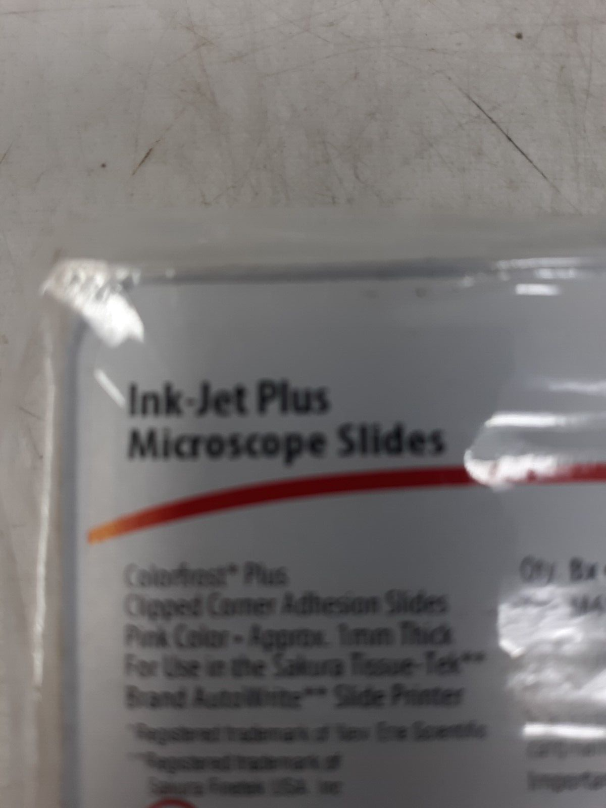 Cardinal Health M6151-13 Ink-Jet Plus Microscope Slides Frosted 1x3 in 72/Box