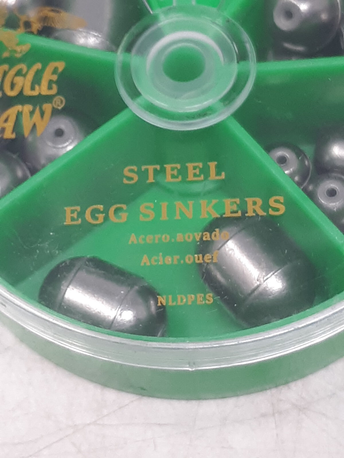Eagle Claw Steel Egg Sinkers Assortment – 18 pcs NLD-PES3 Lead-Free Fishing Weig