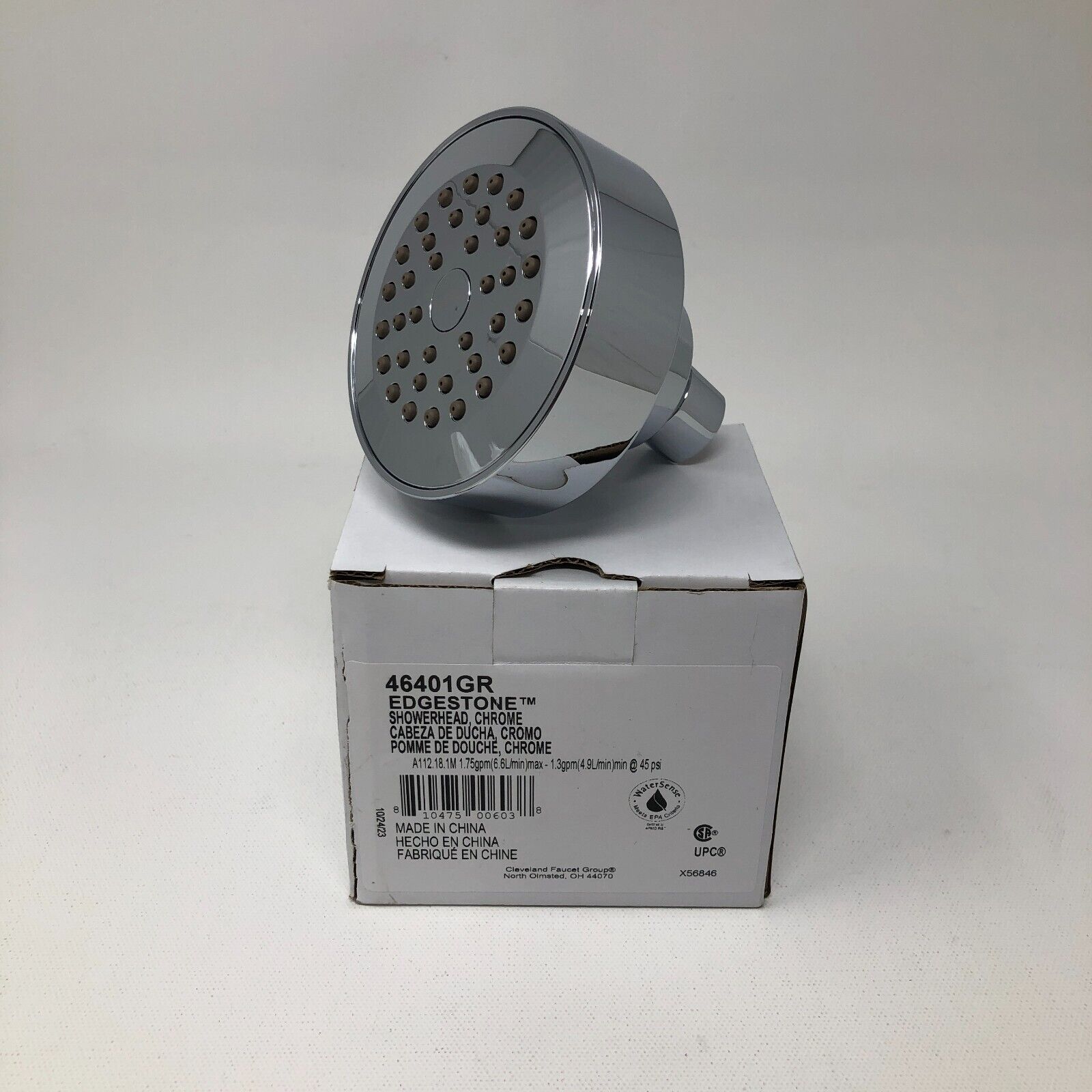 Edgestone Round Showerhead - Chrome