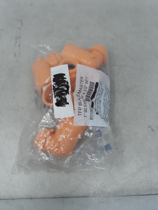 Lot of 5 TYCO TFP Blazemaster 1" x 1/2” 90 deg elbow CPVC 80198RS2 Orange