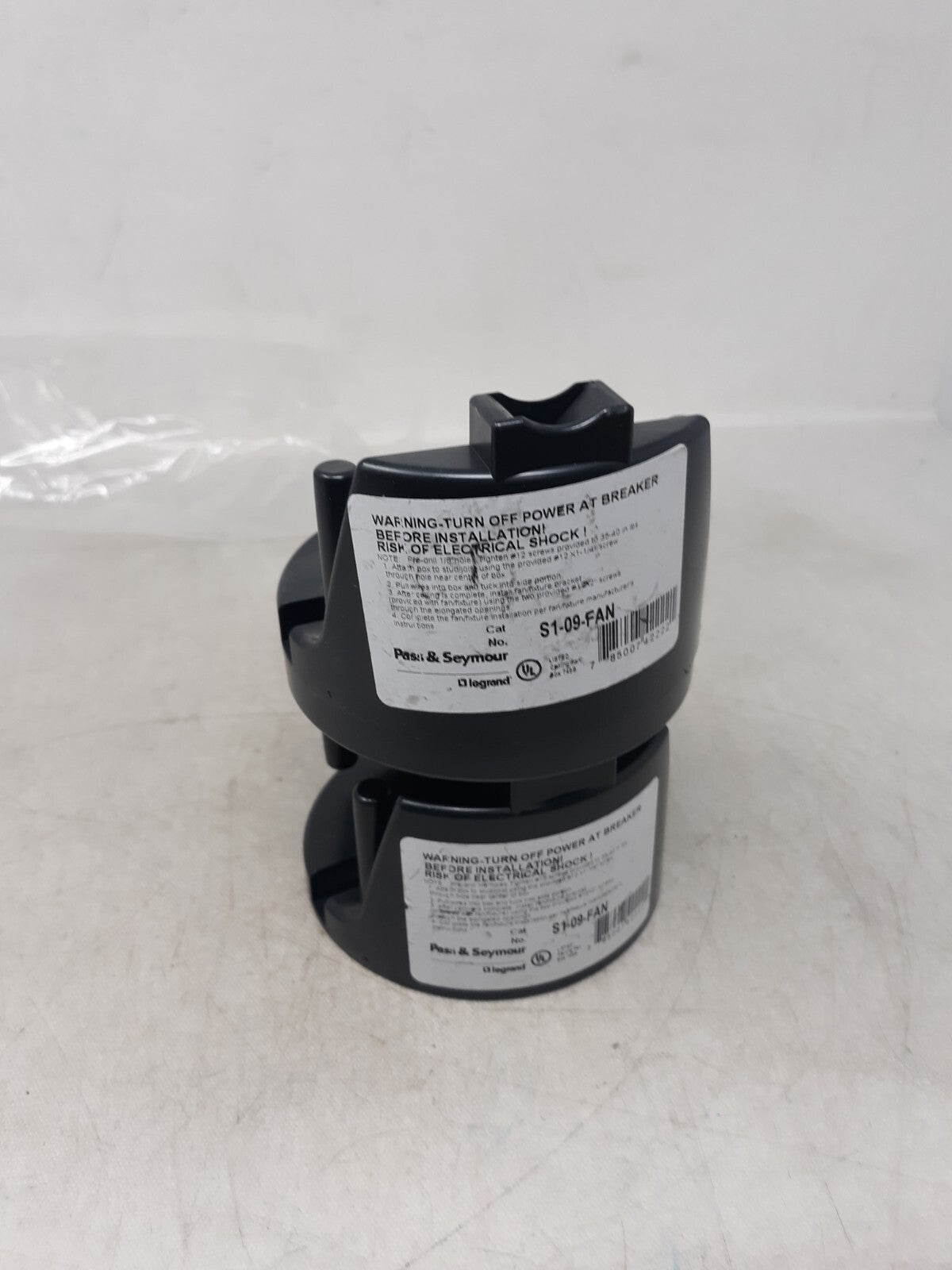 Lot of 3 Legrand Pass And Seymour 4" Round Direct Mount Ceiling Fan Box