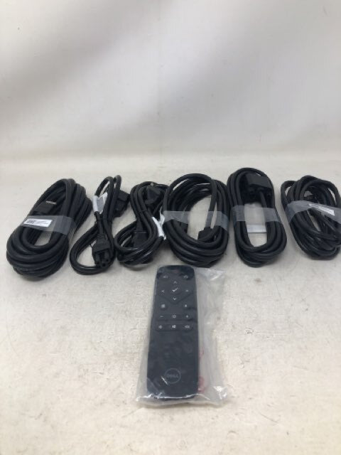 Dell - Power Cords Cable and Remote Assorted Black