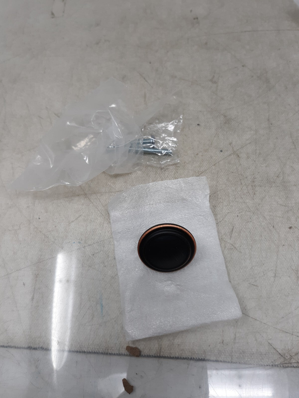 Cabinet Knobs (10 PACK) 1-1/4 in (32 mm) Diameter Oil-Rubbed Bronze Cabinet Knob