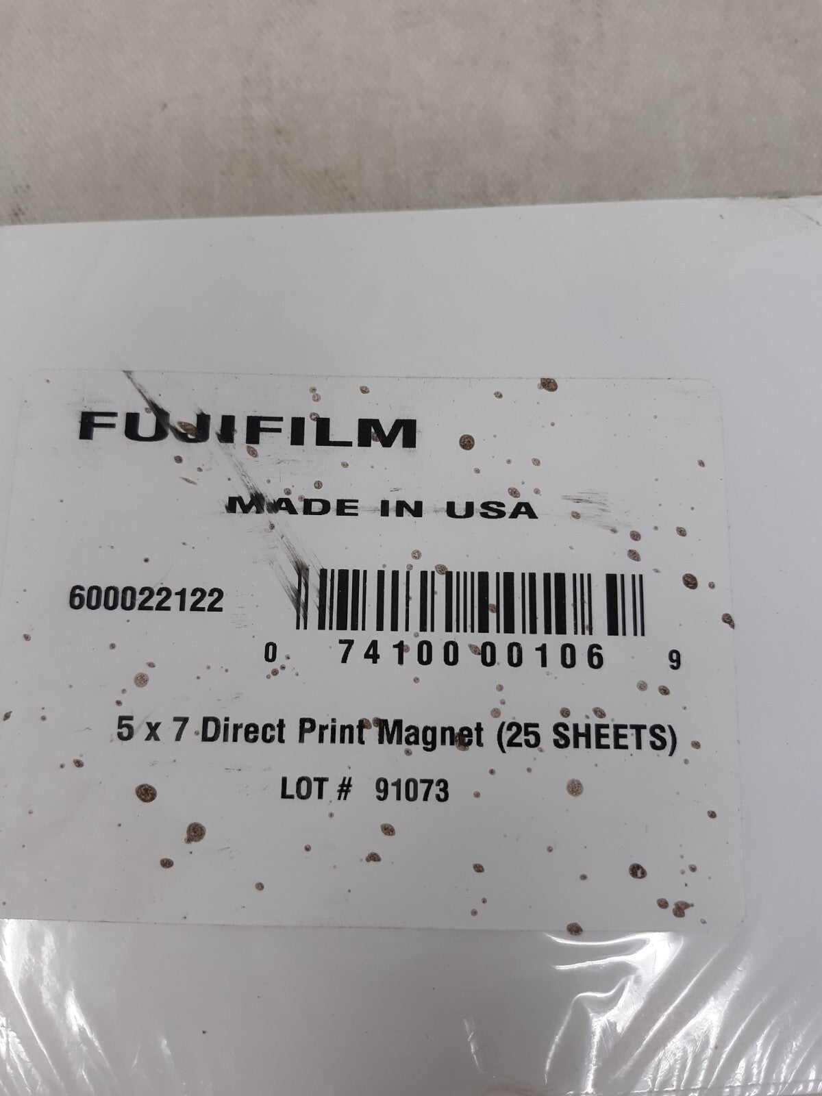 Fuji Film 5 x 7 Direct Print Magnet 25 Sheets Sheet Pack