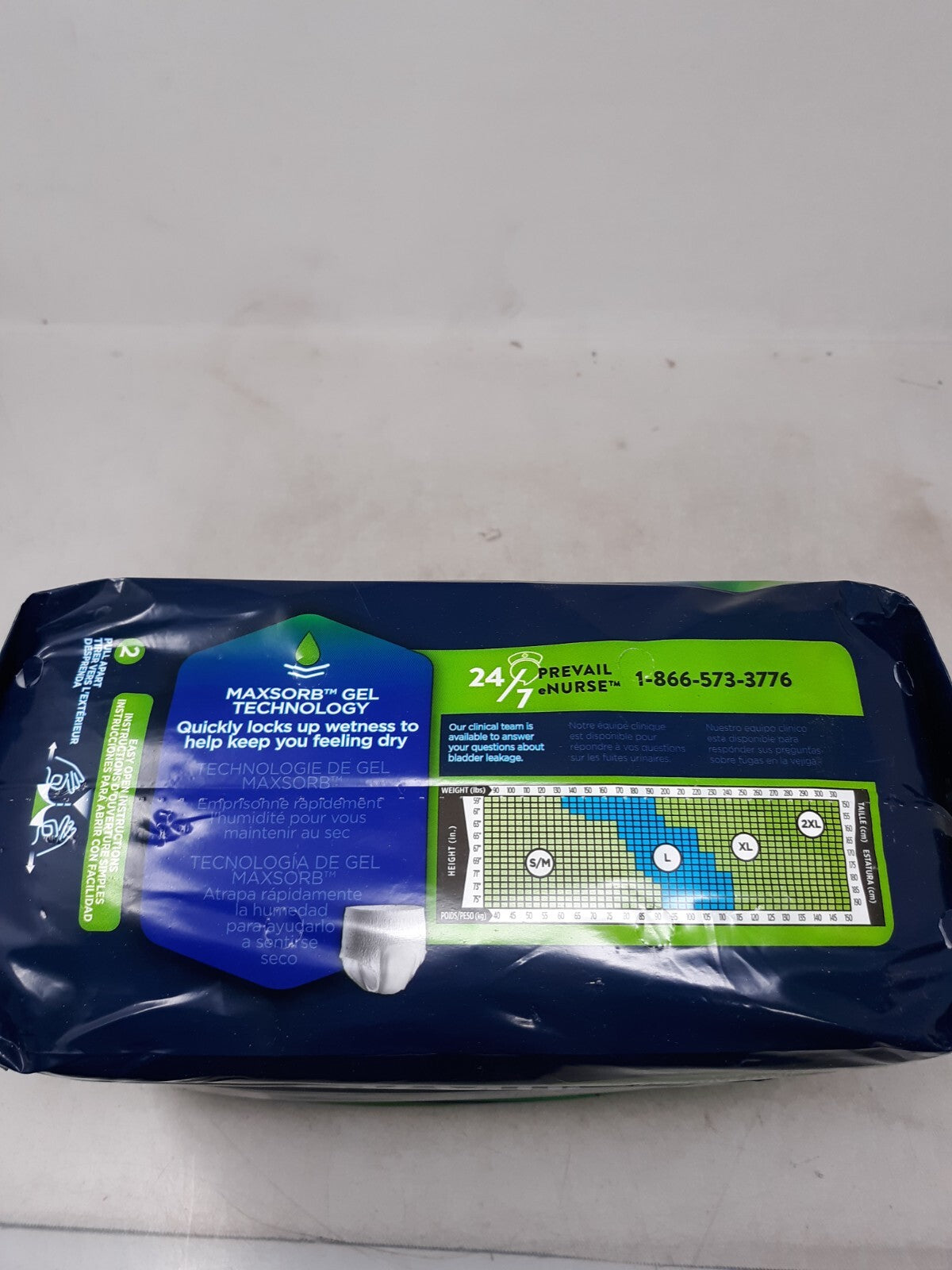 Prevail Disposable Underwear Large PVS-513 Maximum Absorbancy 16 Count