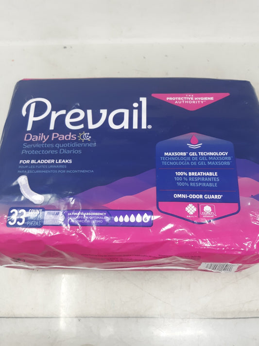 Prevail Ultimate Bladder Control Daily Pads (Pack of 33) (PV-923)