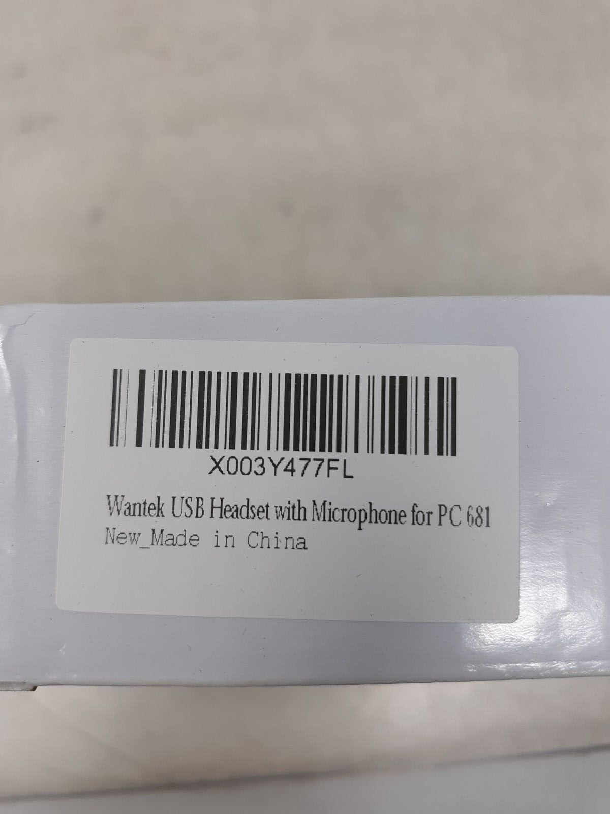 Wantek A681 Wired Headset Microphone USB For Call Centre Home Working Laptop PC