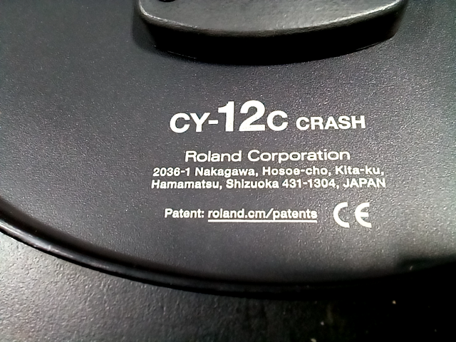 Roland cy-12c Crash Cymbal