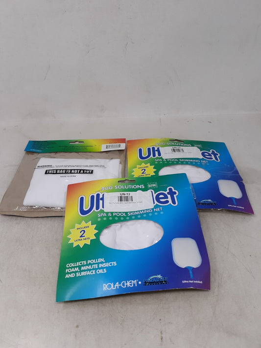 Lot of 3 Paradise Industries Ultra Net Spa & Pool Skimming Net - 2 pack
