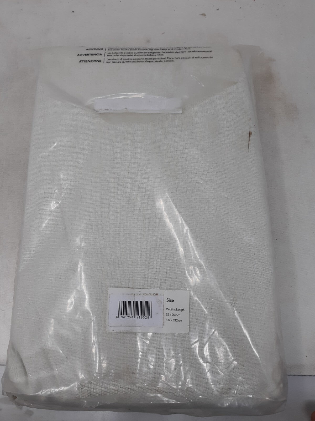 Two Panel Natural Deconovo 52x84 Inch, Room Darkening Curtains.