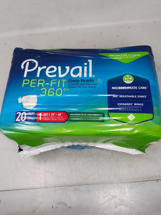 Prevail Incontinence Brief Breathable PFNG-012/2 20 Ct