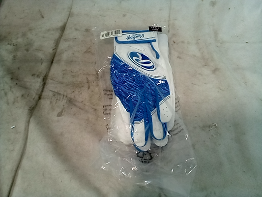 Rawlings Adult Exclusive Prodigy 360 Batting Gloves Royal/White Large - Adult Ba