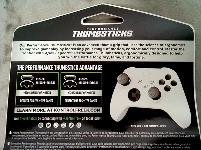 Kontrol Freek Performance thumbsticks Apex Legends